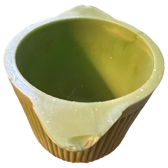 Vtg Fire-King Jadeite Ribbed Sugar Bowl Green Milk Glass Double Handled READ - Picture 8 of 15